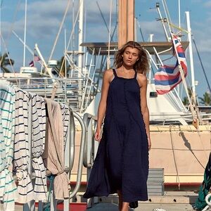 Free People McKinley Maxi Dress New With Tags in Celestial Indigo Size Medium